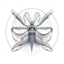 Praying mantis tattoo design idea