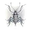 Praying mantis tattoo design idea