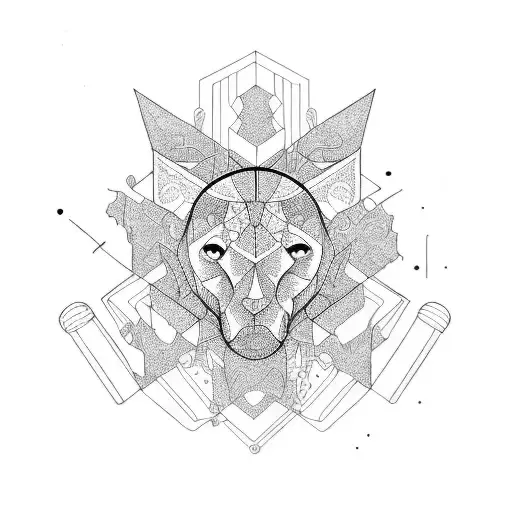 self building tattoo design idea