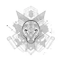 self building tattoo design idea