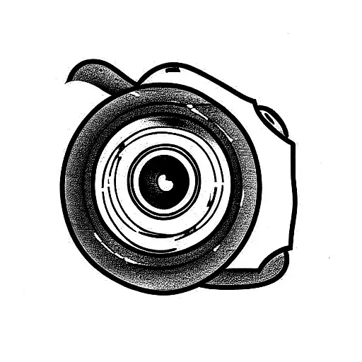 Justin Spalek photo camera tattoo design idea
