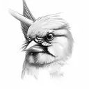 Cardinal tattoo design idea