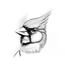Cardinal tattoo design idea