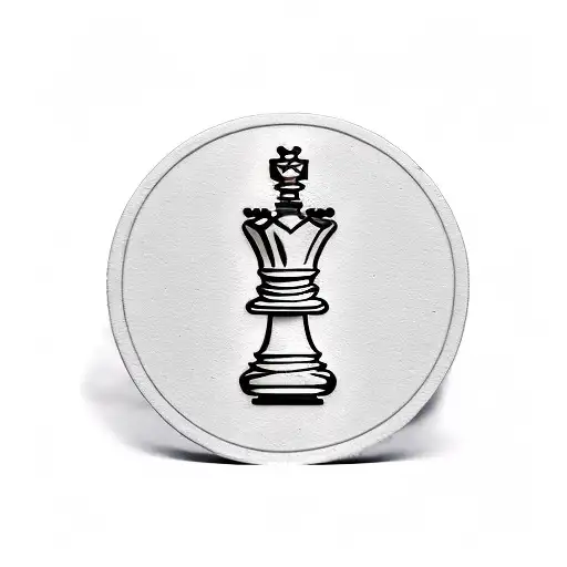 queen chess piece tattoo design idea