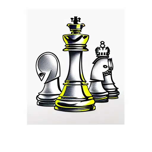 chess pieces  tattoo design idea