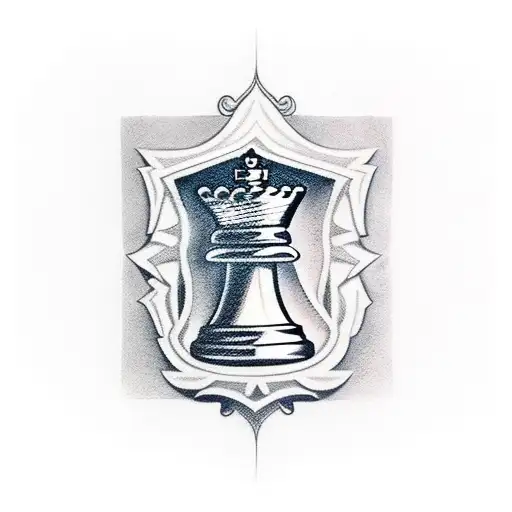 chess piece tattoo design idea