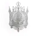 queen chess piece tattoo design idea