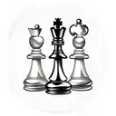chess piece tattoo design idea