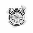 trust the process with clock  tattoo design idea