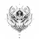 aries, medieval,  tattoo design idea