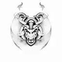 aries, medieval,  tattoo design idea