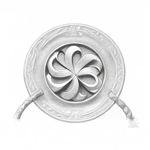 st Patrick cloverleaf tattoo design idea