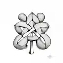 st Patrick cloverleaf tattoo design idea