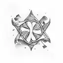 st Patrick cloverleaf tattoo design idea