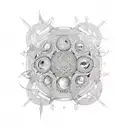 celtic design, multiple lunar phases tattoo design idea