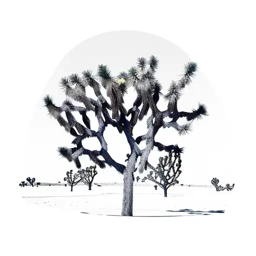 joshua tree tattoo design idea