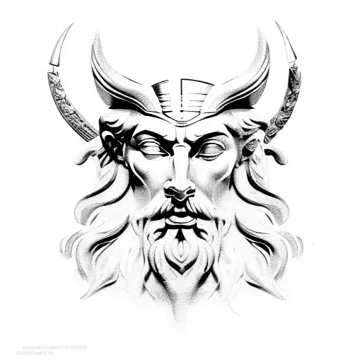 greek gods,zeus,hera,hades tattoo design idea