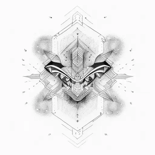 Abstract representation of a personal mantra tattoo design idea