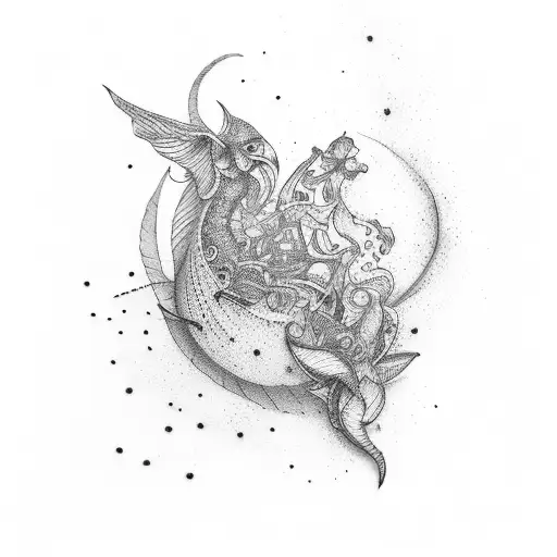 travel lawyer tattoo design idea