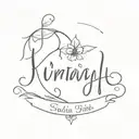 child name and date of birth tattoo design idea