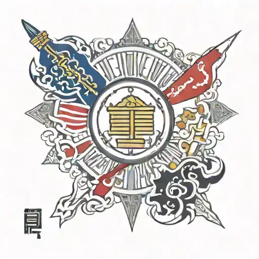 Korean Flag tattoo design idea