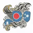 S. Korean Flag tattoo design idea