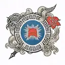 S. Korean Flag tattoo design idea