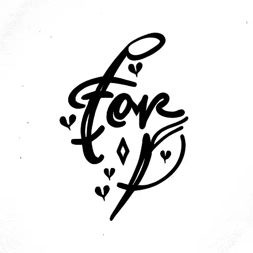 the word Amor with design tattoo design idea