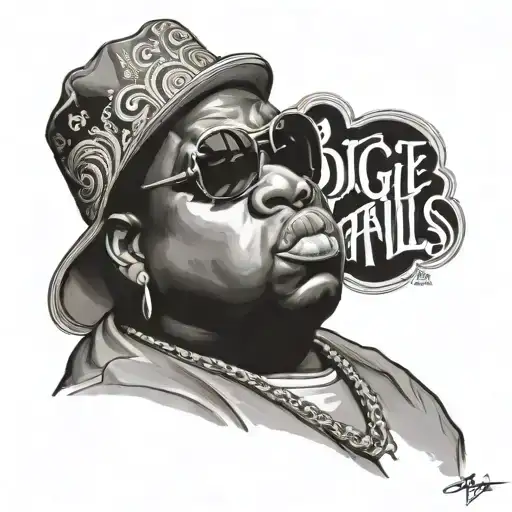 biggie smalls tattoo design idea