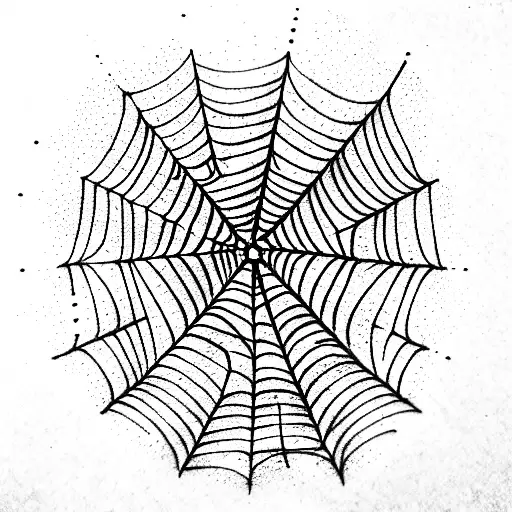 Spider Web tattoo design idea