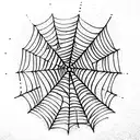 Spider Web tattoo design idea