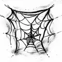 Spider Web tattoo design idea