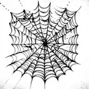 Spider Web tattoo design idea