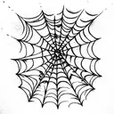 Spider Web tattoo design idea