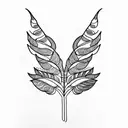 Fern Tree tattoo design idea