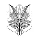Fern Tree tattoo design idea