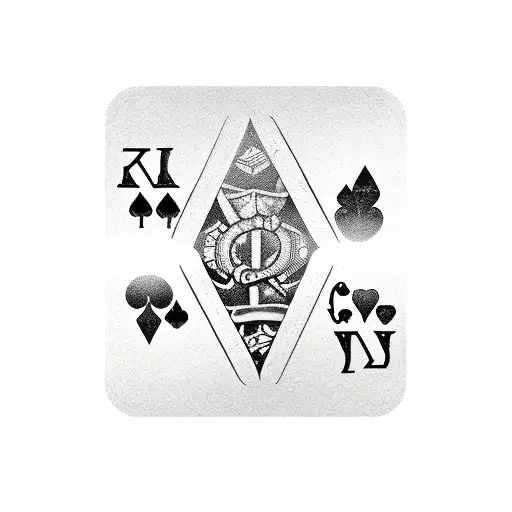spades symbol with handcuffs tattoo design idea