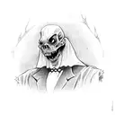 undead dracula tattoo design idea