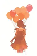 banksy balloon girl tattoo design idea