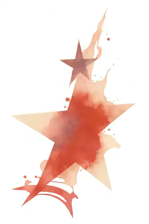 Navy nautical star with American flag tattoo design idea