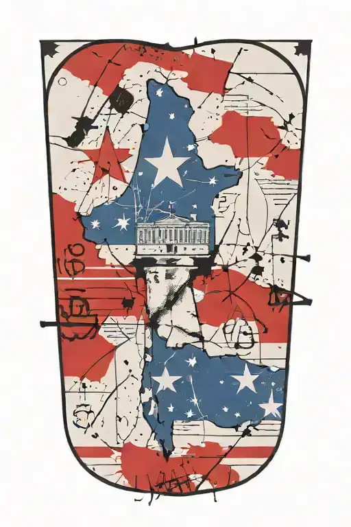 us  constitution tattoo design idea