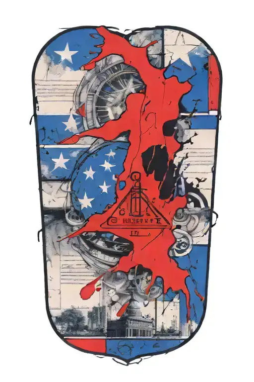 us  constitution tattoo design idea