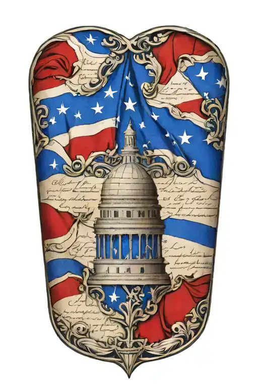 us  constitution tattoo design idea
