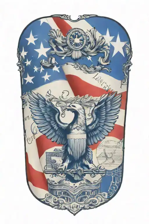 us  constitution tattoo design idea