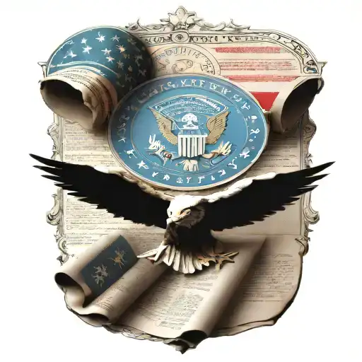 us  constitution tattoo design idea