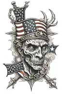 patriotic tattoo design idea