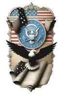 us  constitution tattoo design idea