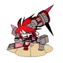 Belith berserker red color  tattoo design idea