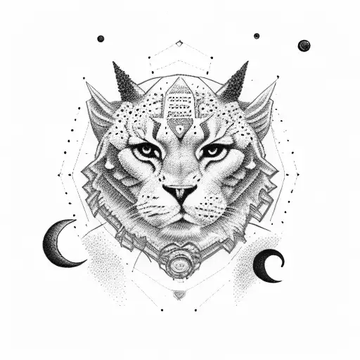 1996 1999 2003 lunar theme tattoo design idea
