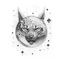 1996 1999 2003 lunar theme tattoo design idea